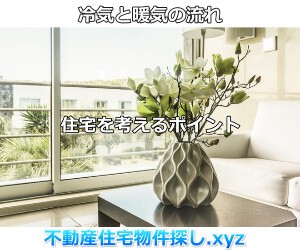 冷気と暖気の流れ